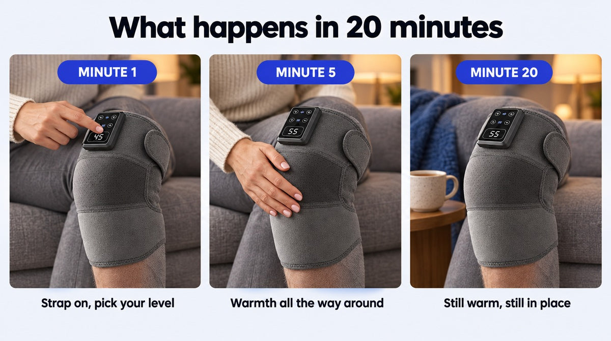 What happens in 20 minutes with the Thermaya° Knee