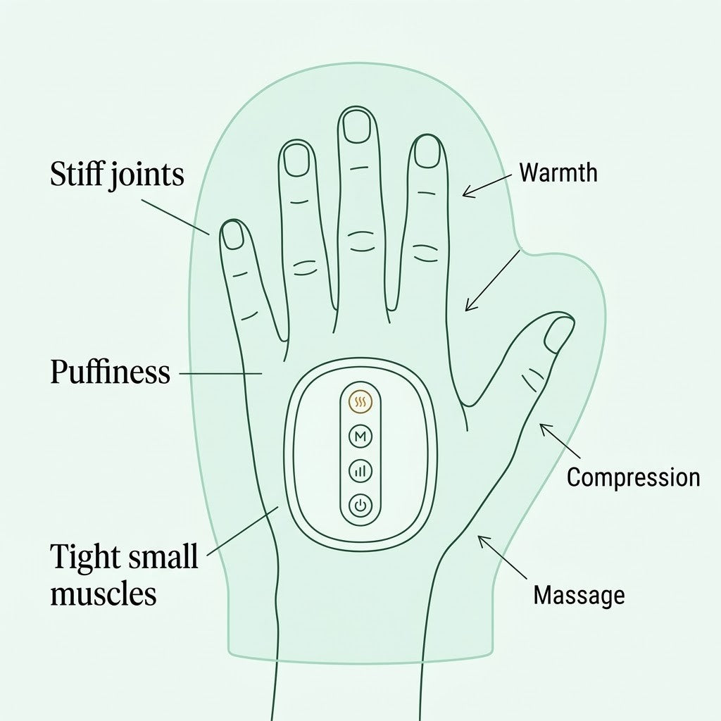 Amblewell WarmPress — three things stiff hands need at once