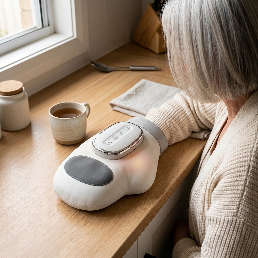Amblewell WarmPress — gallery hero, kitchen bench