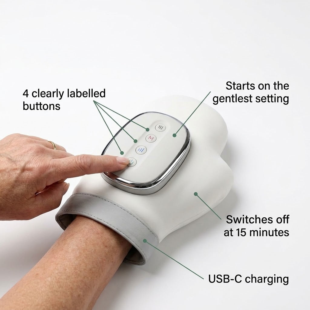 Amblewell WarmPress — controls callouts