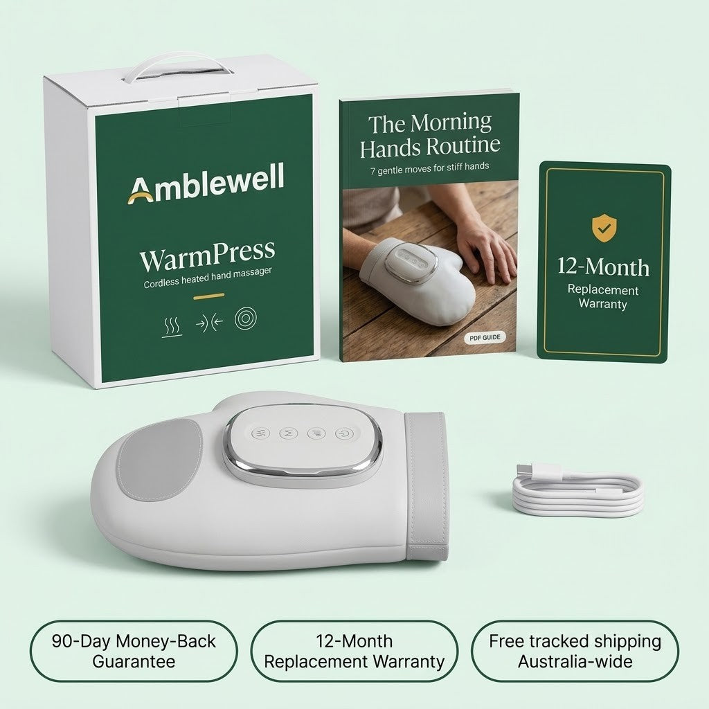 Amblewell WarmPress — what's in the box and guarantee